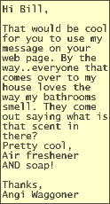 cream handmade soap testimonial of a Happy Angi Waggoner